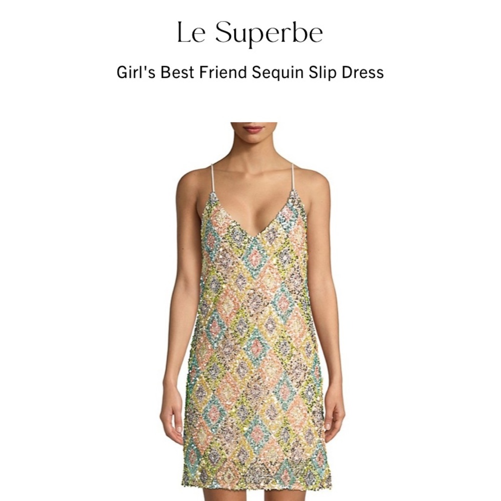 Le Superb Girls Best Friend Sequin Slip Dress - Picture 7 of 9